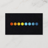 空調ファンの太陽とスノーフレークのビジネスca 名刺 (裏面)