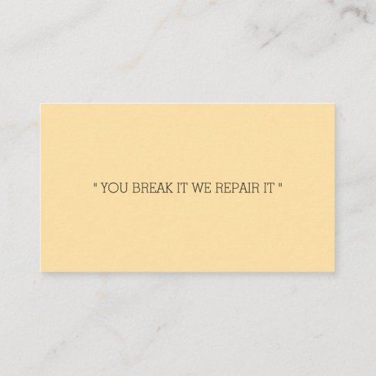 「空調技術者」 名刺 (裏面)