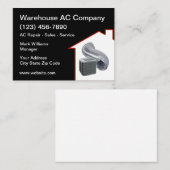 空調暖房冷房用名刺 名刺 (正面/裏面)