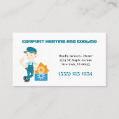 空調暖房設備 名刺 (正面)