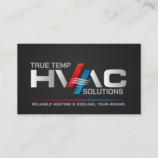空調設備サービス 名刺 (正面)