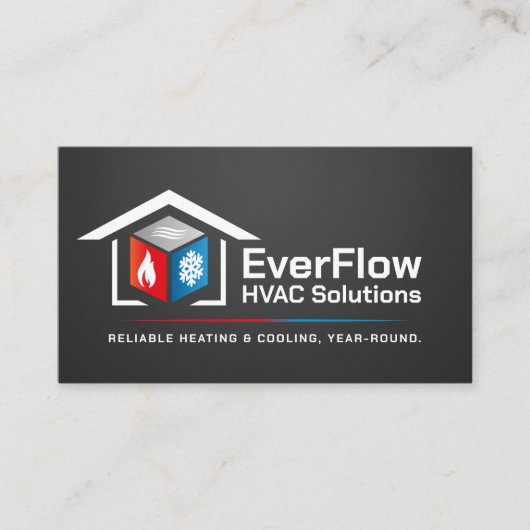 空調設備サービス 名刺 (正面)