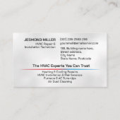 空調設備サービス 名刺 (裏面)