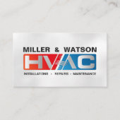 空調設備サービス 名刺 (正面)