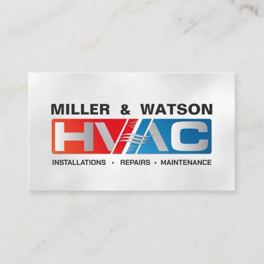 空調設備サービス 名刺 (正面)