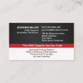 空調設備サービス 名刺 (裏面)