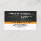 空調設備サービス 名刺 (裏面)