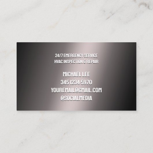 空調青銅 名刺 (裏面)