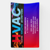 空調・冷暖房・エアコン | 現代のHVAC 横断幕 (縦)