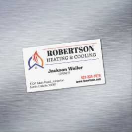 空調・冷暖房 HVAC マグネット名刺