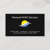 空調HVACサービス名刺 名刺 (正面)