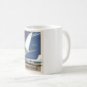 空路でアメリカへ コーヒーマグカップ (正面右)