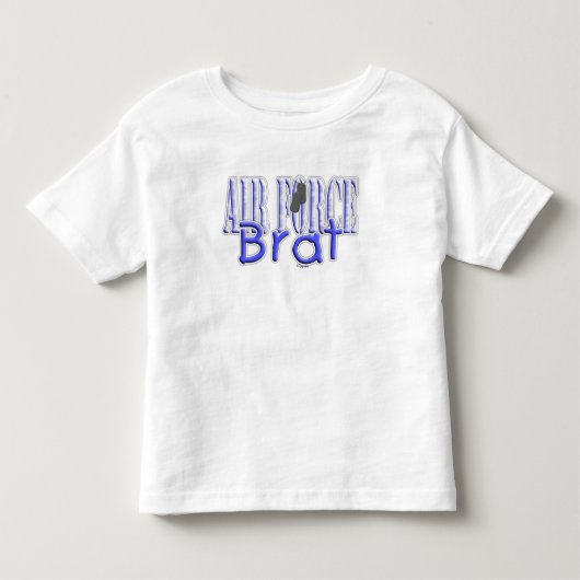 空軍がきの青 トドラーTシャツ (正面)