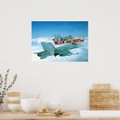 空軍によるサンタクロースの追跡 ポスター (キッチン)