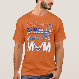 空軍のママ私のエアマンお気に入りのは私をママと呼ぶ Tシャツ