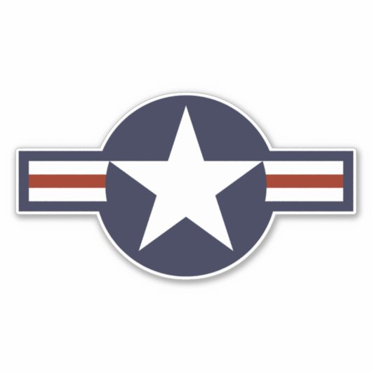 空軍のロゴ シール (正面)