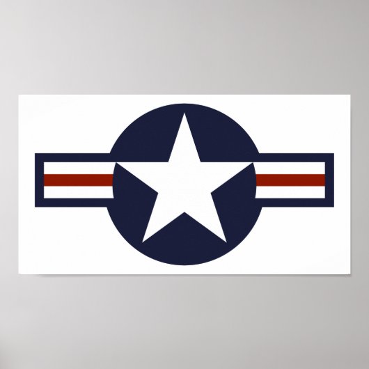 空軍のロゴ ポスター (正面)