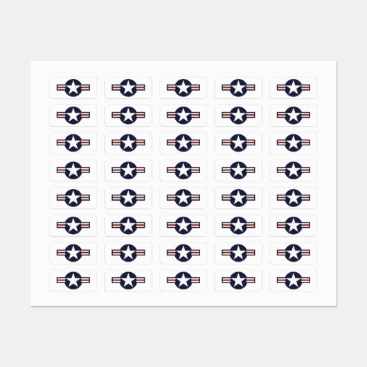 空軍のロゴ ラベル (シート)