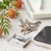 空軍の分隊が戦闘インサートを実施4 キーホルダー (側面)