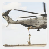 空軍の分隊が戦闘インサートを実施4 スクエアシール (正面)