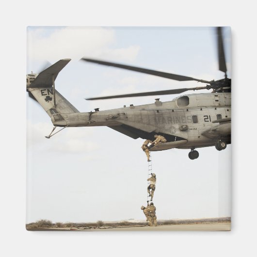 空軍の分隊が戦闘インサートを実施4 マグネット (正面)