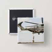 空軍の分隊が戦闘インサートを実施4 缶バッジ (正面&裏面)