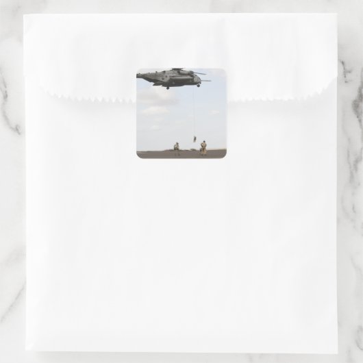 空軍の分隊が戦闘インサートを行う スクエアシール (バッグ)