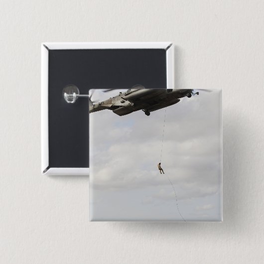 空軍の分隊戦闘機が戦闘用インサートを実施2 缶バッジ (正面&裏面)