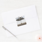 空軍の分隊戦闘機が戦闘用インサート3を実施 スクエアシール (封筒)