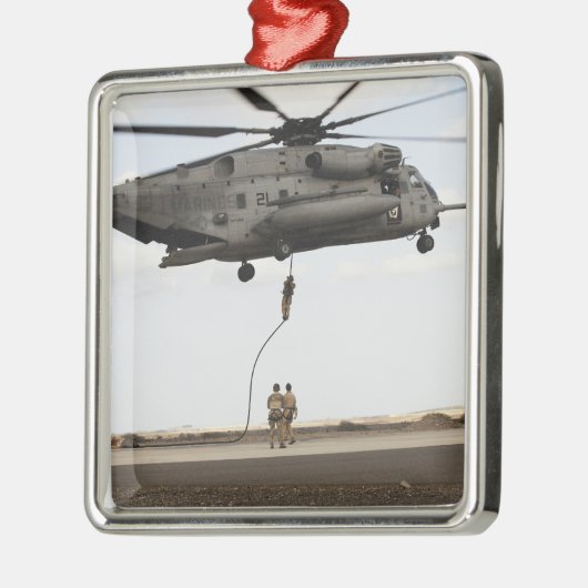 空軍の分隊戦闘機が戦闘用インサート3を実施 メタルオーナメント (左)