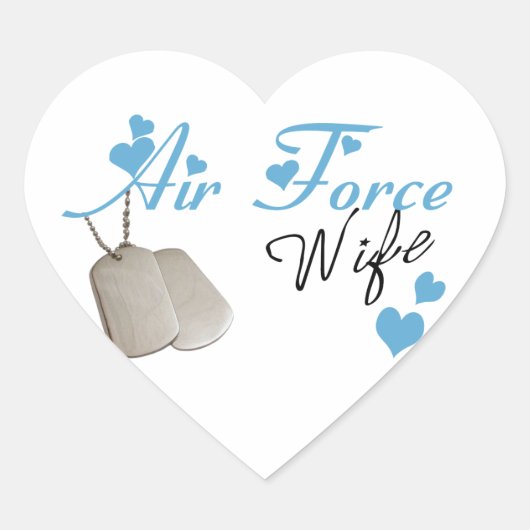 空軍の妻シール ハートシール (正面)