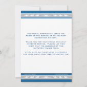 空軍は配置のパーティの招待状を離れて送ります 招待状 (裏面)