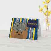 空軍エアマンおめでとう!グリーティングカード カード (黄色い花)