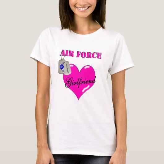空軍ガールフレンドのワイシャツ Tシャツ (正面)