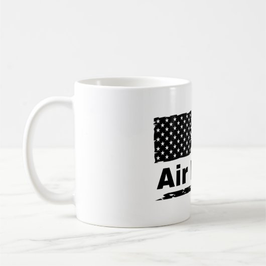 空軍クラシックコーヒーの多くフラグ コーヒーマグカップ (左)