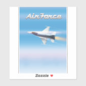 空軍ジェットポスター シール (シート)