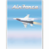 空軍ジェットポスター シール (正面)