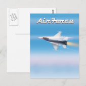 空軍ジェットポスター ポストカード (正面/裏面)