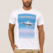 空軍ジェットポスター Tシャツ (正面)