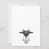 空軍ジェット戦闘機パイロットトップ1 招待状 (裏面)