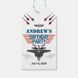 空軍ジェット戦闘機パイロット誕生日 ギフトタグ