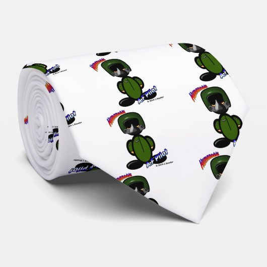 空軍パイロット(ロゴと) ネクタイ (ロール)