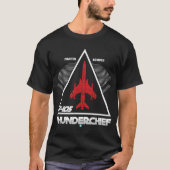 空軍ファイターボマーギフトアイディア- F-105サンダー Tシャツ (正面)