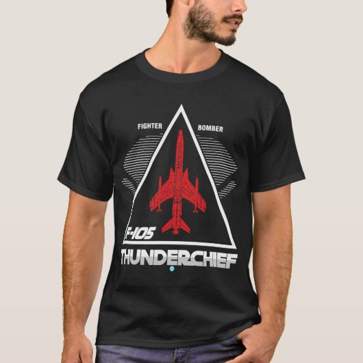 空軍ファイターボマーギフトアイディア- F-105サンダー Tシャツ (正面)