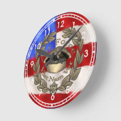 空軍ベトナムベットクロック ラウンド壁時計 (傾斜)