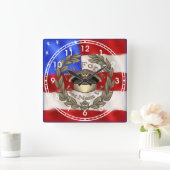 空軍ベトナムベットクロック ラウンド壁時計 (ホーム)