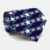 空軍ロゴのタイ ネクタイ (ロール)