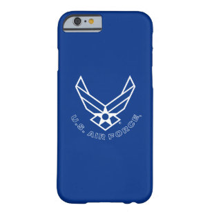 空軍ロゴ-青 BARELY THERE iPhone 6 ケース