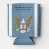 空軍務パーソナライズされた務 缶クーラー (正面)