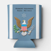 空軍務パーソナライズされた務 缶クーラー (裏面)